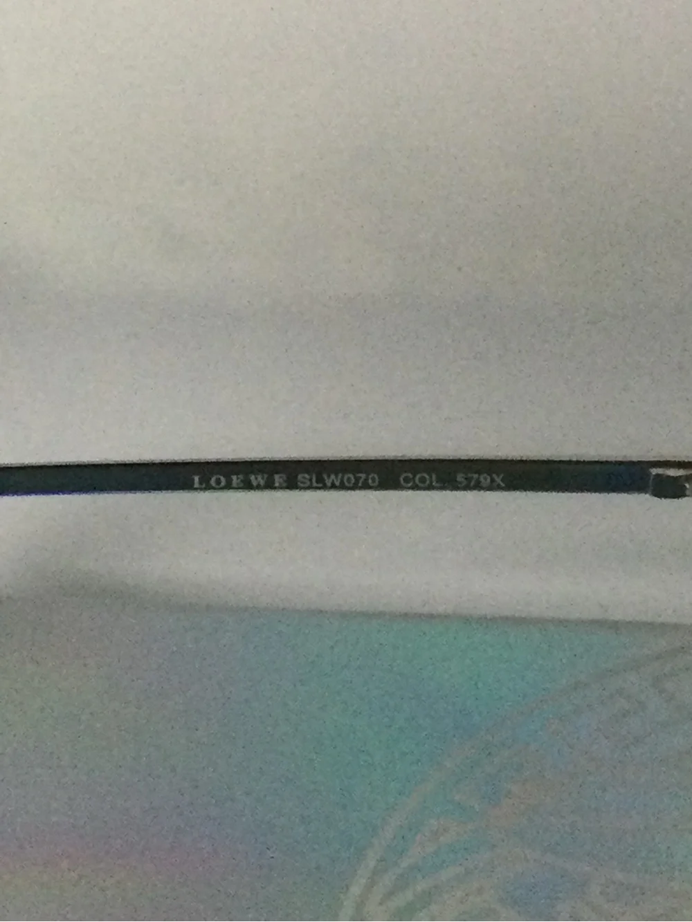 Loewe Silver Mirrored Rimless Sunglasses with Blue Tint